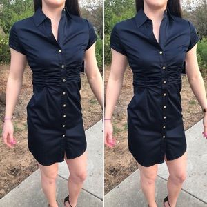 Vince Camuto - Navy Button dress - Size 0 NWT